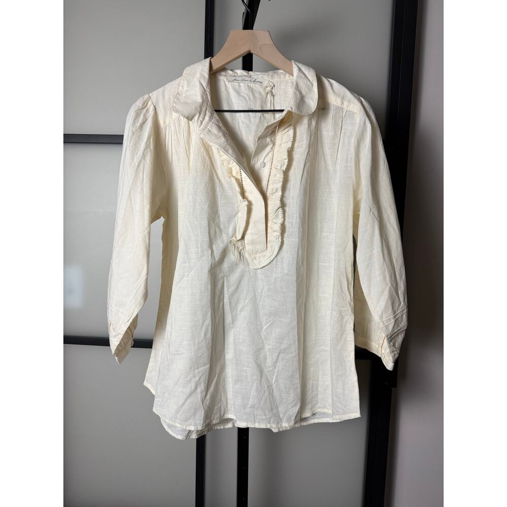 NWT Marie Louise de Monterey Ruffled Collar Shirt Size 8